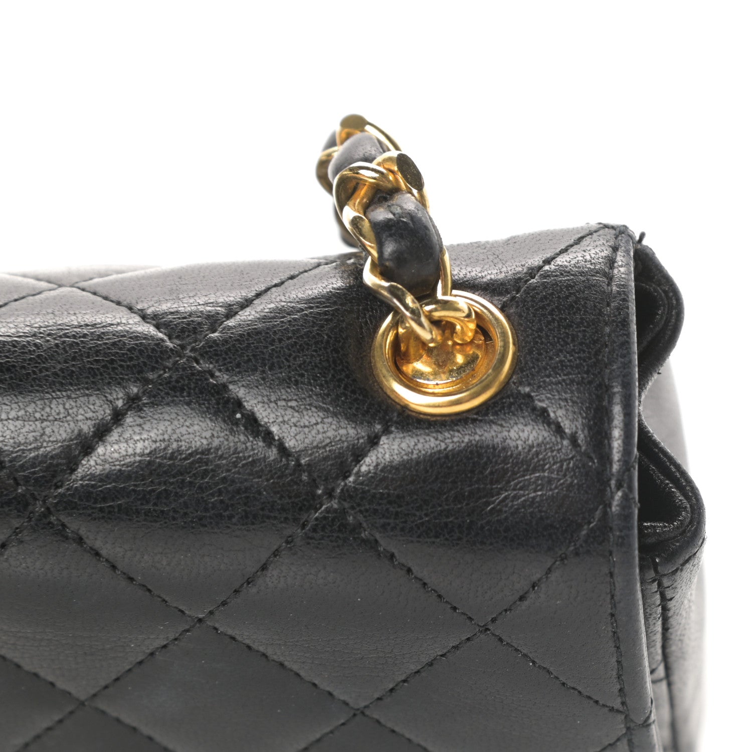 Chanel Lambskin Quilted Mini Rectangular Flap Black 10 of 17