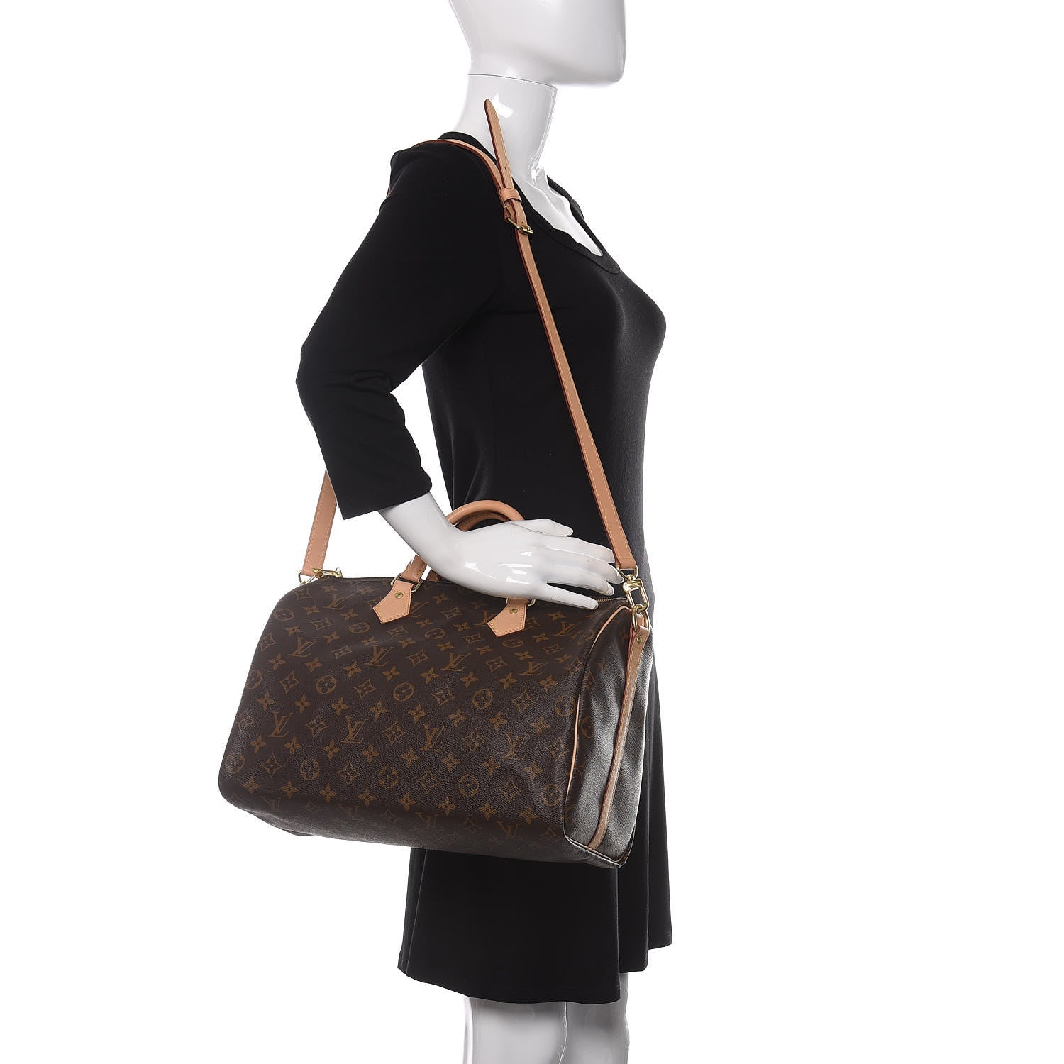 Louis Vuitton Monogram Speedy Bandouliere 35 2 of 11