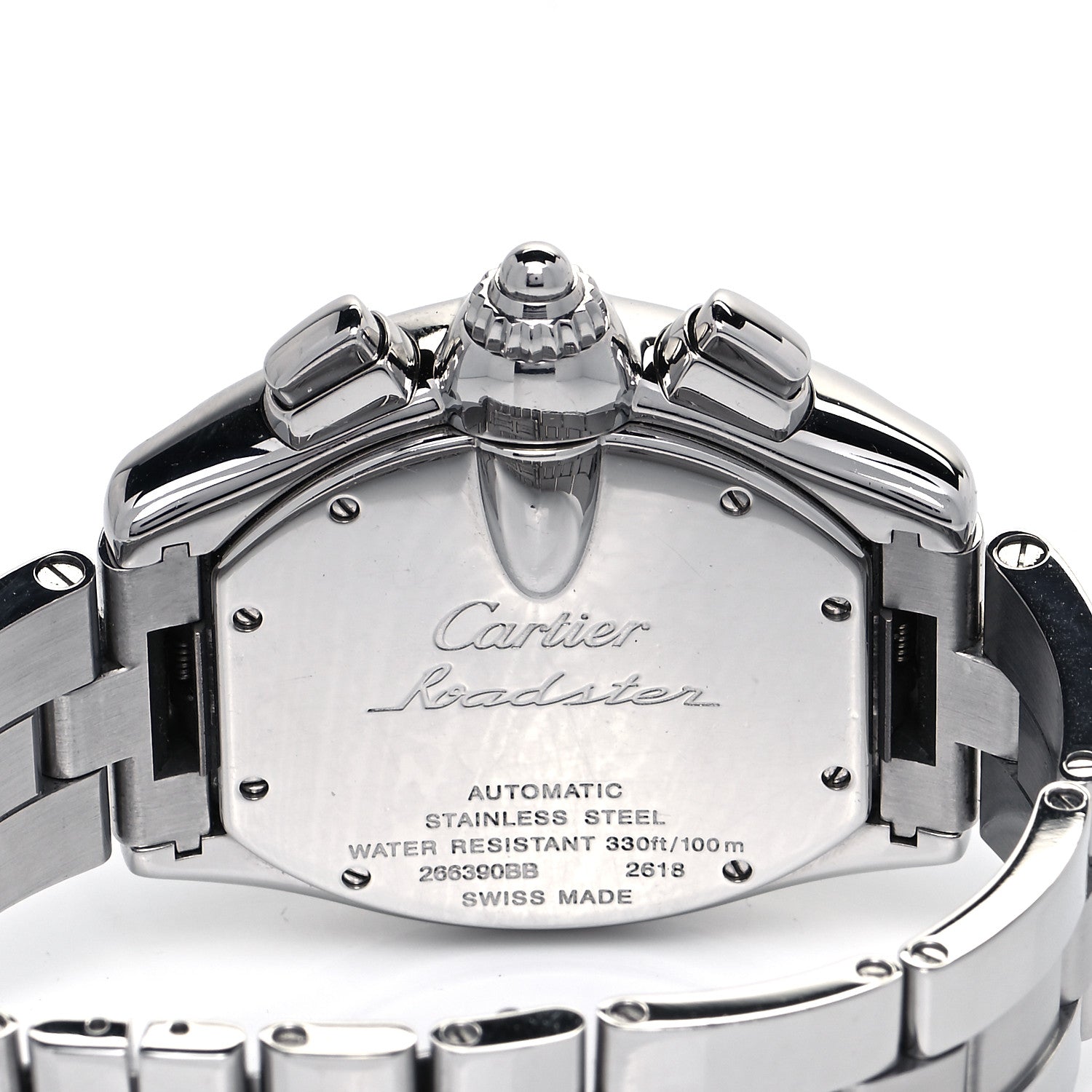 Cartier Stainless Steel 42mm Roadster Chronograph Automatic Watch 4 of 4