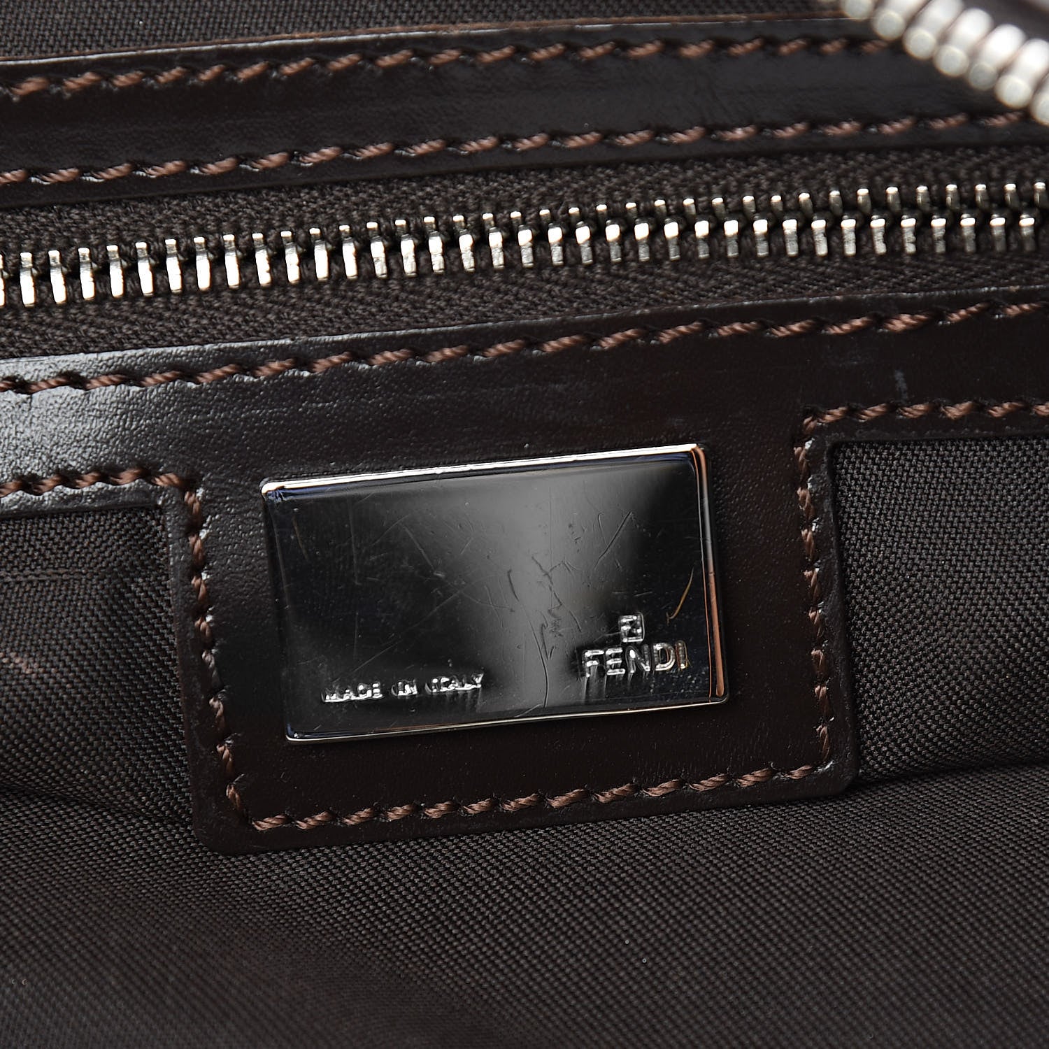 Fendi Zucca Shoulder Bag Tobacco 6 of 13