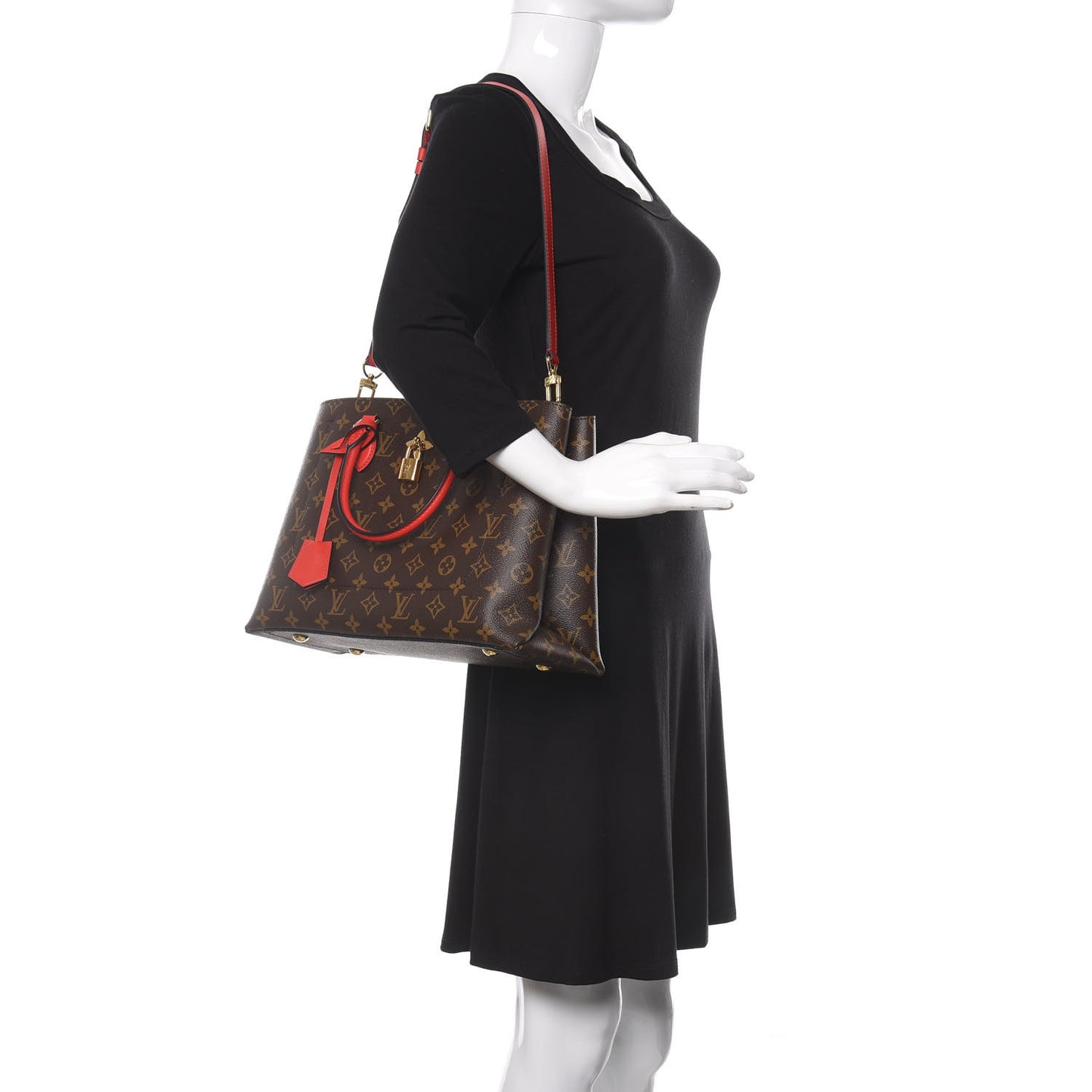 Monogram Flower Tote Coquelicot
