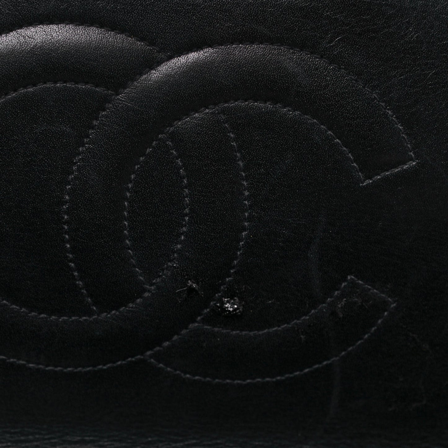Lambskin Quilted XL Jumbo Single Flap Black