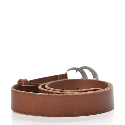Gucci Cuoio Toscano Nickel Double Double G 30mm Belt 80 32 Cuir 3 of 8