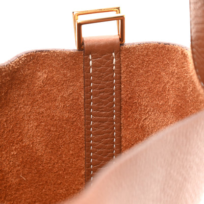 Hermes Taurillon Clemence Picotin Lock 18 PM Gold 7 of 12