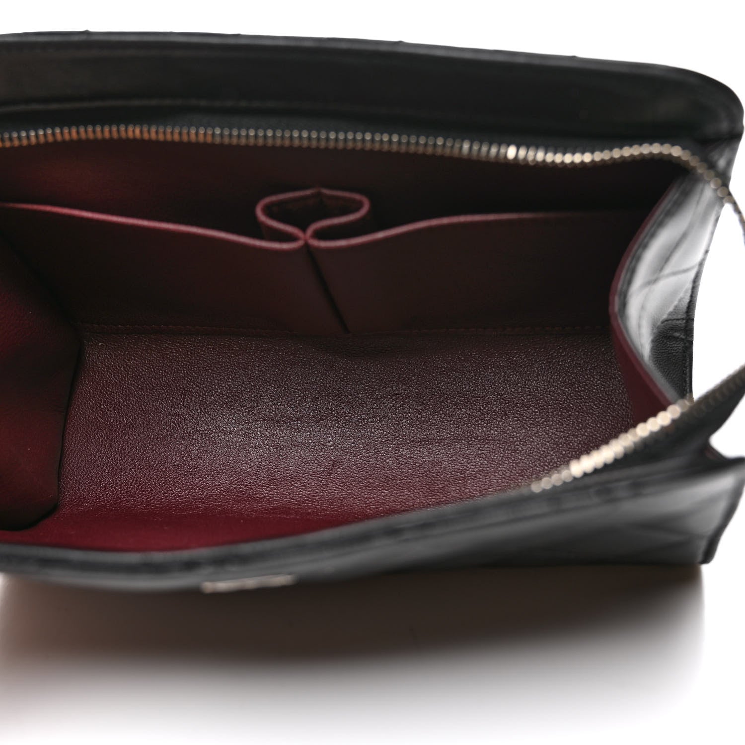 Chanel Lambskin Quilted Cosmetic Case Black 5 of 11