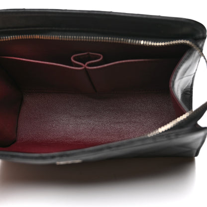 Chanel Lambskin Quilted Cosmetic Case Black 5 of 11