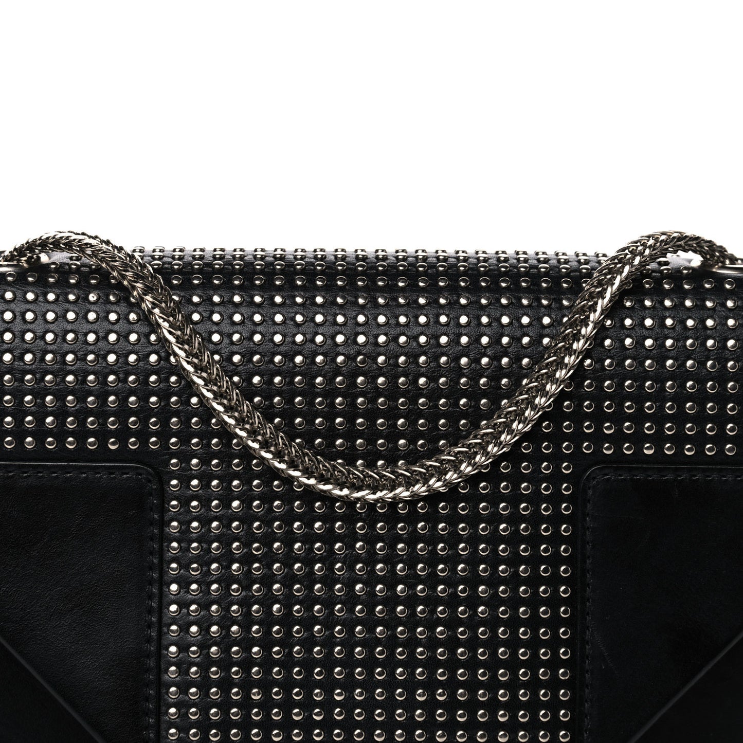 Calfskin Studded Medium Betty Black
