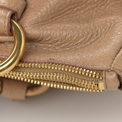 Prada Cervo Lux Chain Hobo Naturale 16 of 16