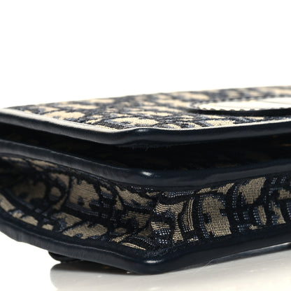 Christian Dior Oblique Montaigne 2-In-1 Pouch Blue 8 of 10