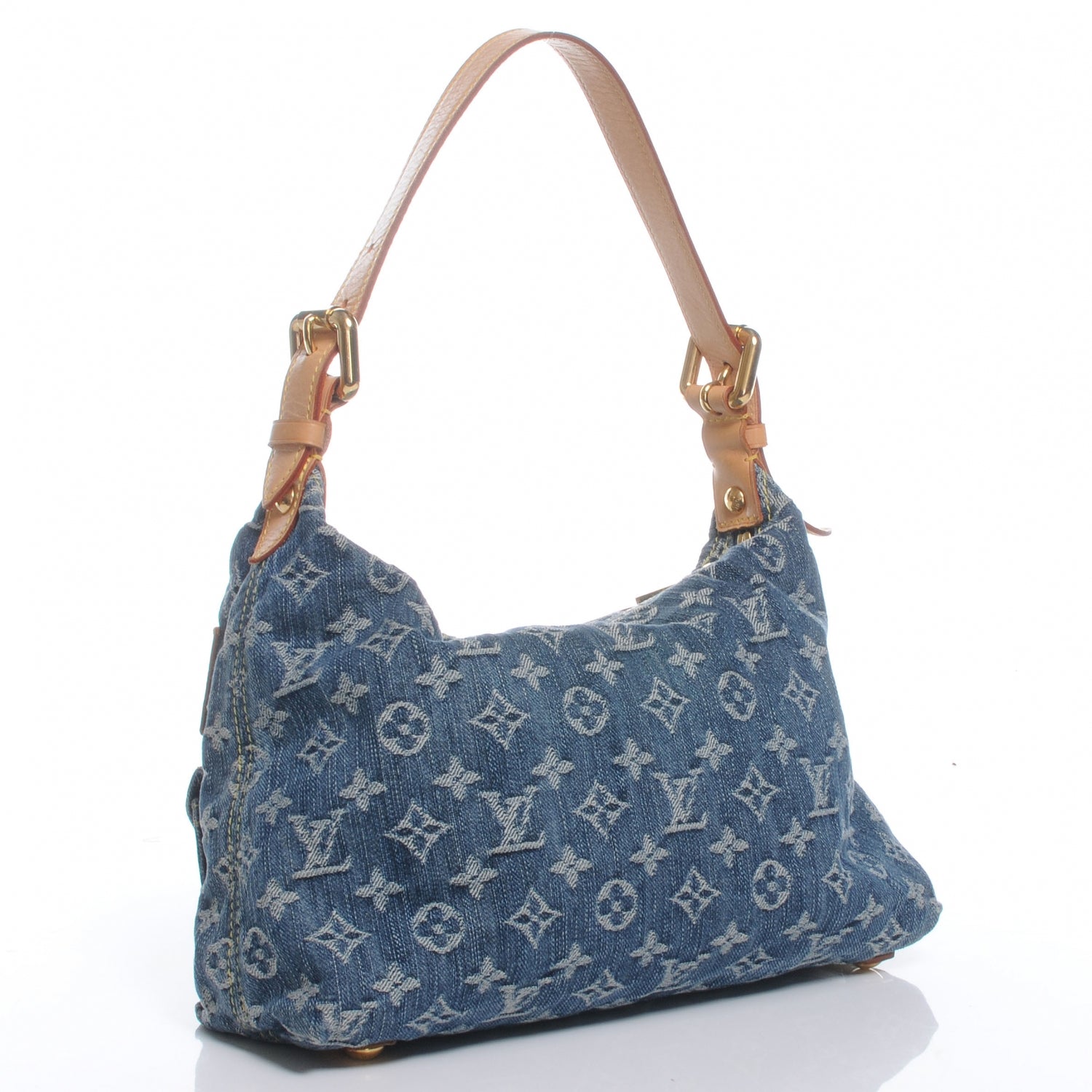 Louis Vuitton Monogram Denim Baggy PM Blue 3 of 7