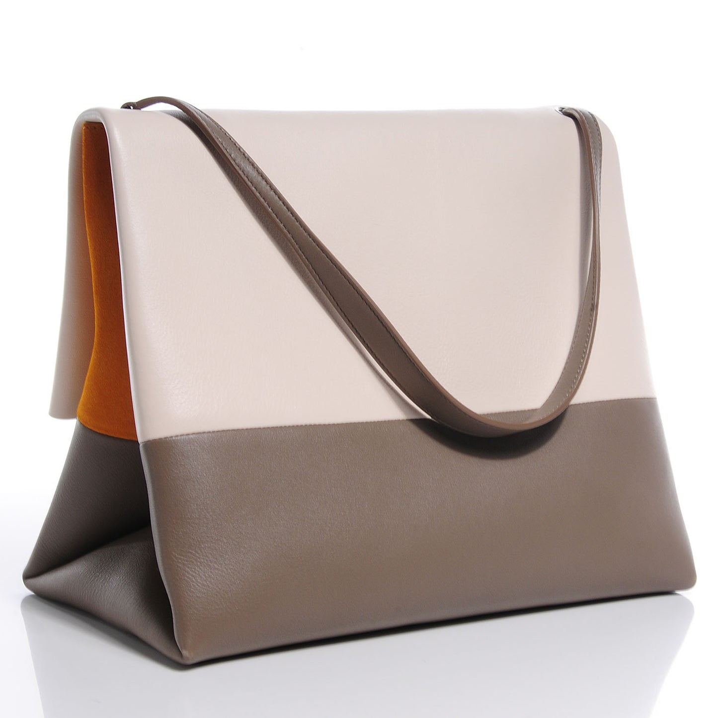 Calfskin All Soft Shoulder Bag Cream