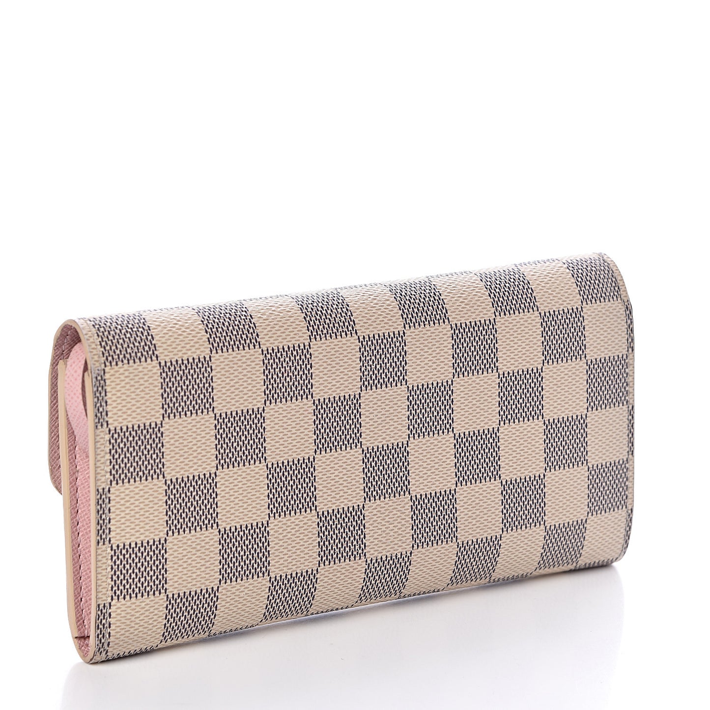 Damier Azur Emilie Wallet Rose Ballerine