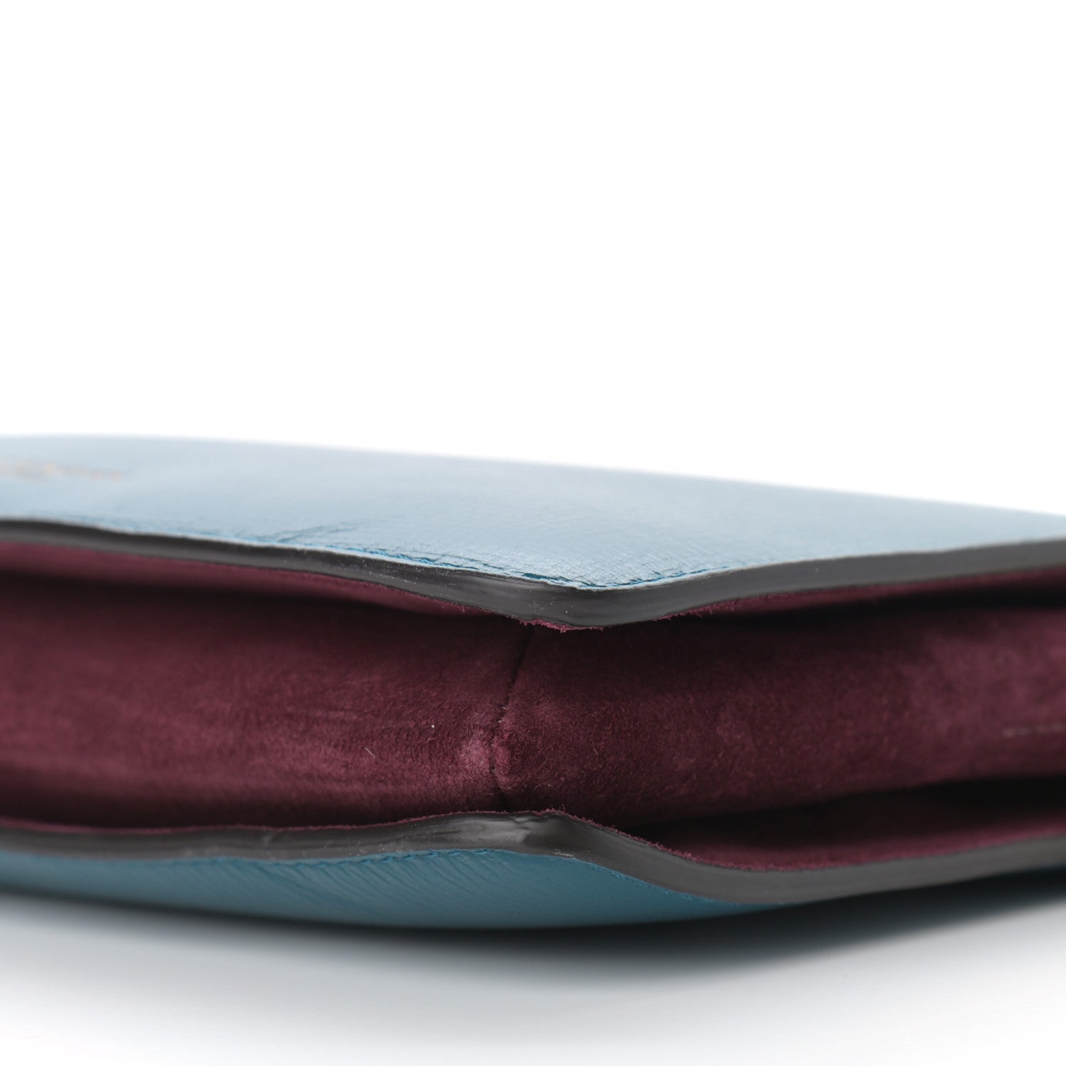 Givenchy Goatskin Suede Cross 3 Crossbody Bag Blue Burgundy 6 of 11