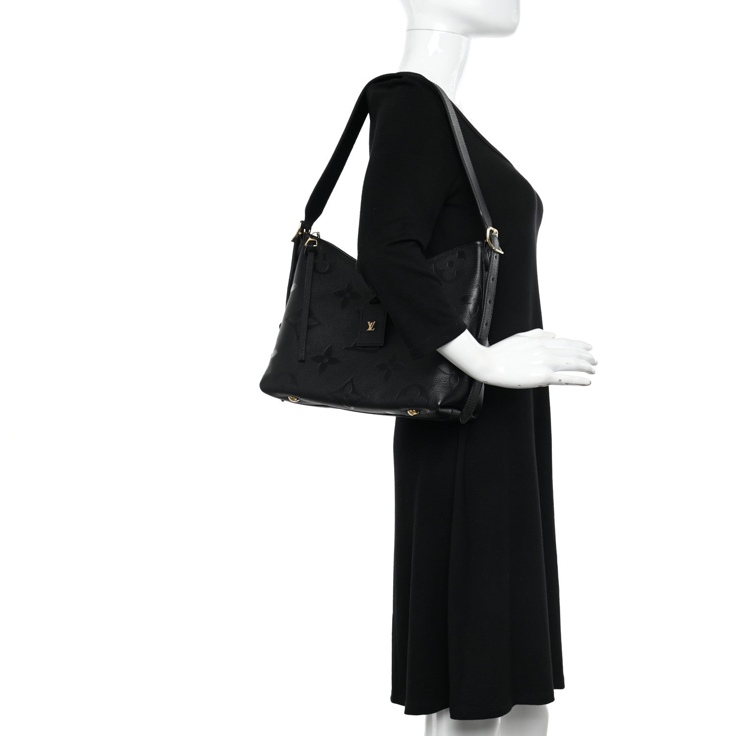 Louis Vuitton Empreinte Carryall PM Black 2 of 10