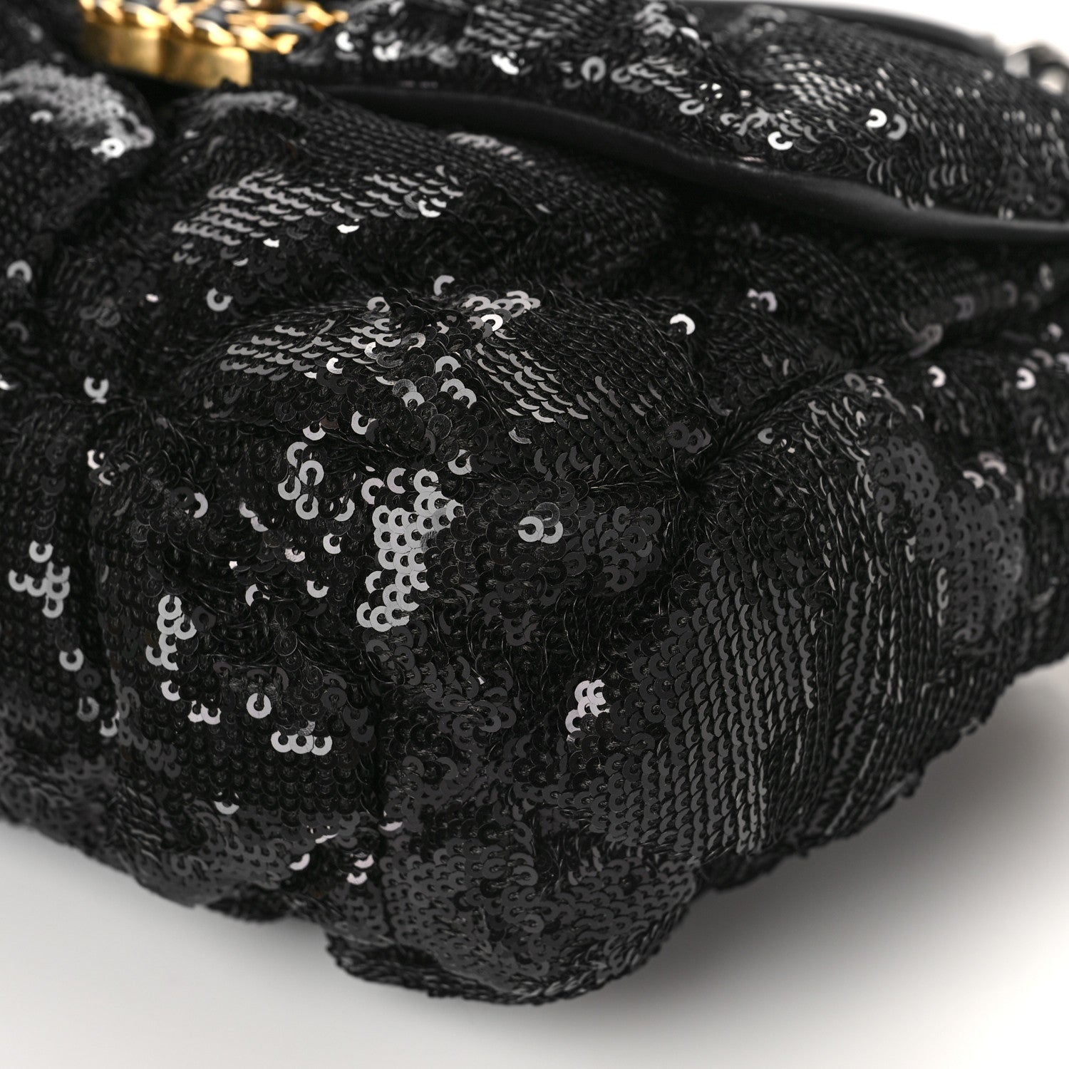Chanel Sequin Quilted Medium Chanel 19 Flap Black 8 of 8