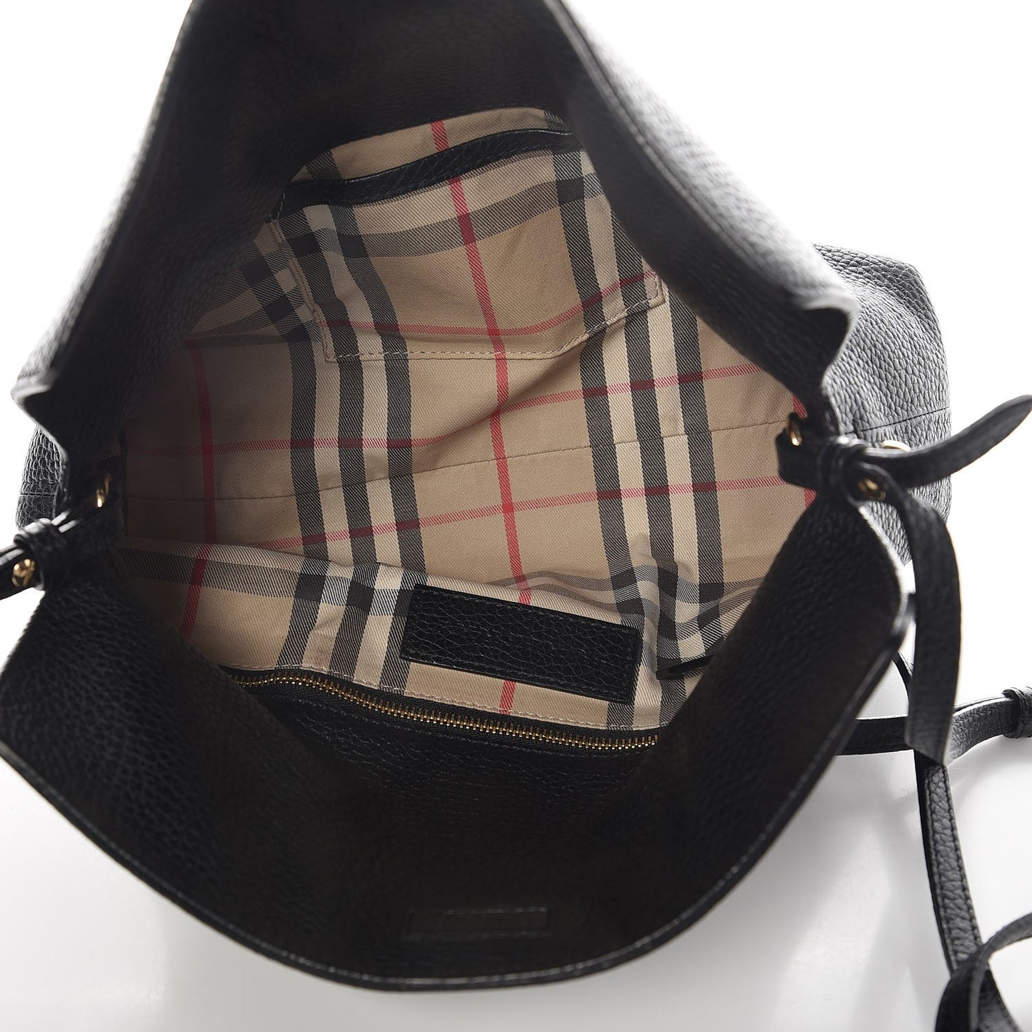 London Grainy Calfskin Small Leah Black