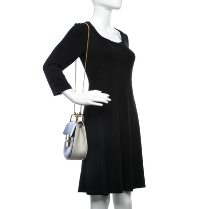 Chloe Smooth Calfskin Medium Drew Shoulder Bag Blue 2 of 8