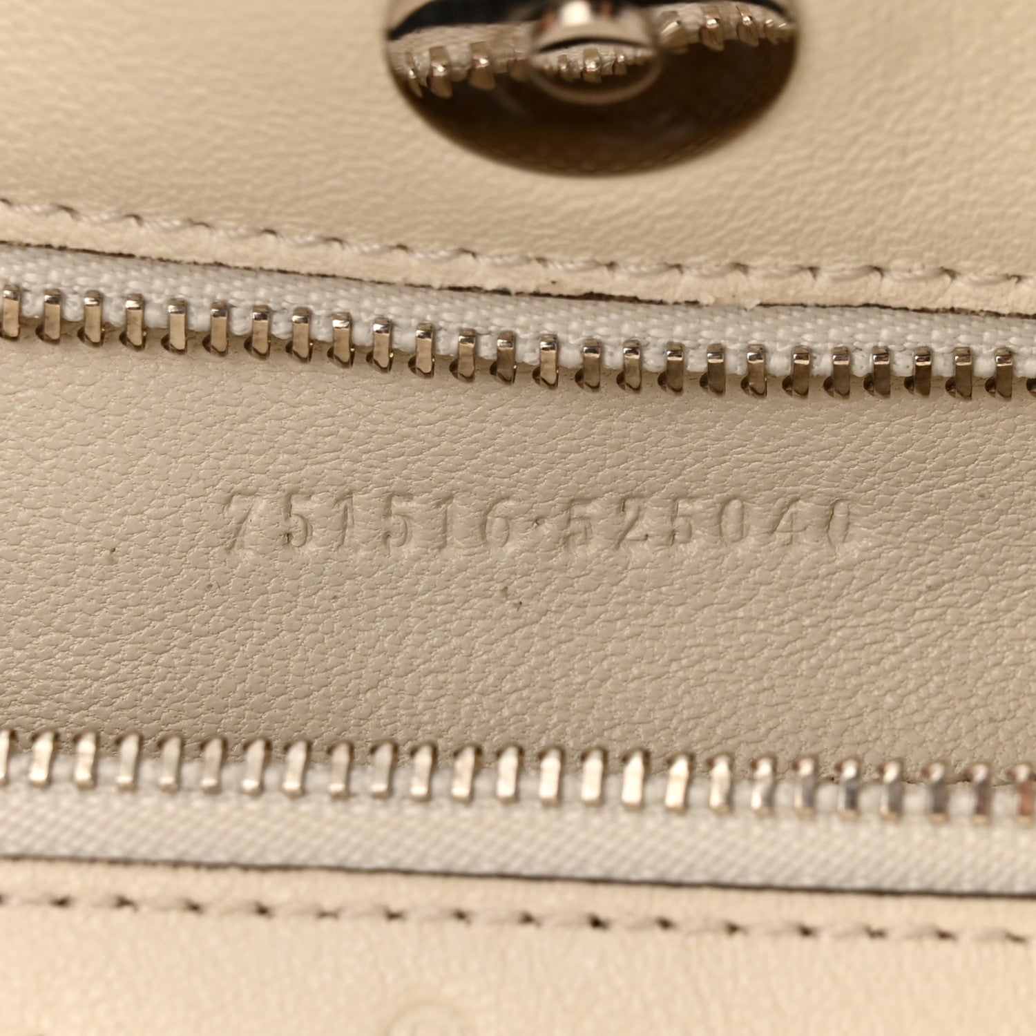Gucci Sakai Be Green Calfskin Diagonal Stitched Medium Blondie Tote Mystic White 8 of 15