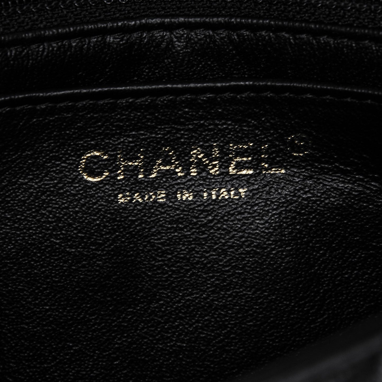 Lambskin Quilted Mini Square Flap Black