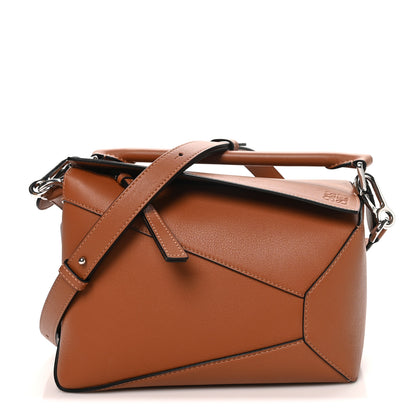 Loewe Calfskin Small Puzzle Bag Tan 1 of 9