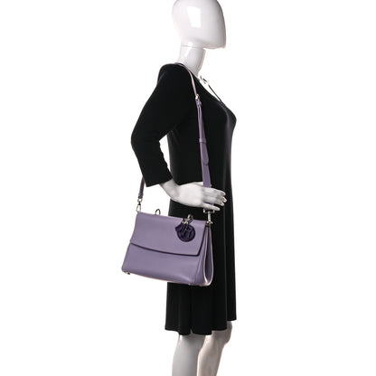Christian Dior Smooth Calfskin Bi-Color Small Be Dior Flap Lilac Purple 3 of 9