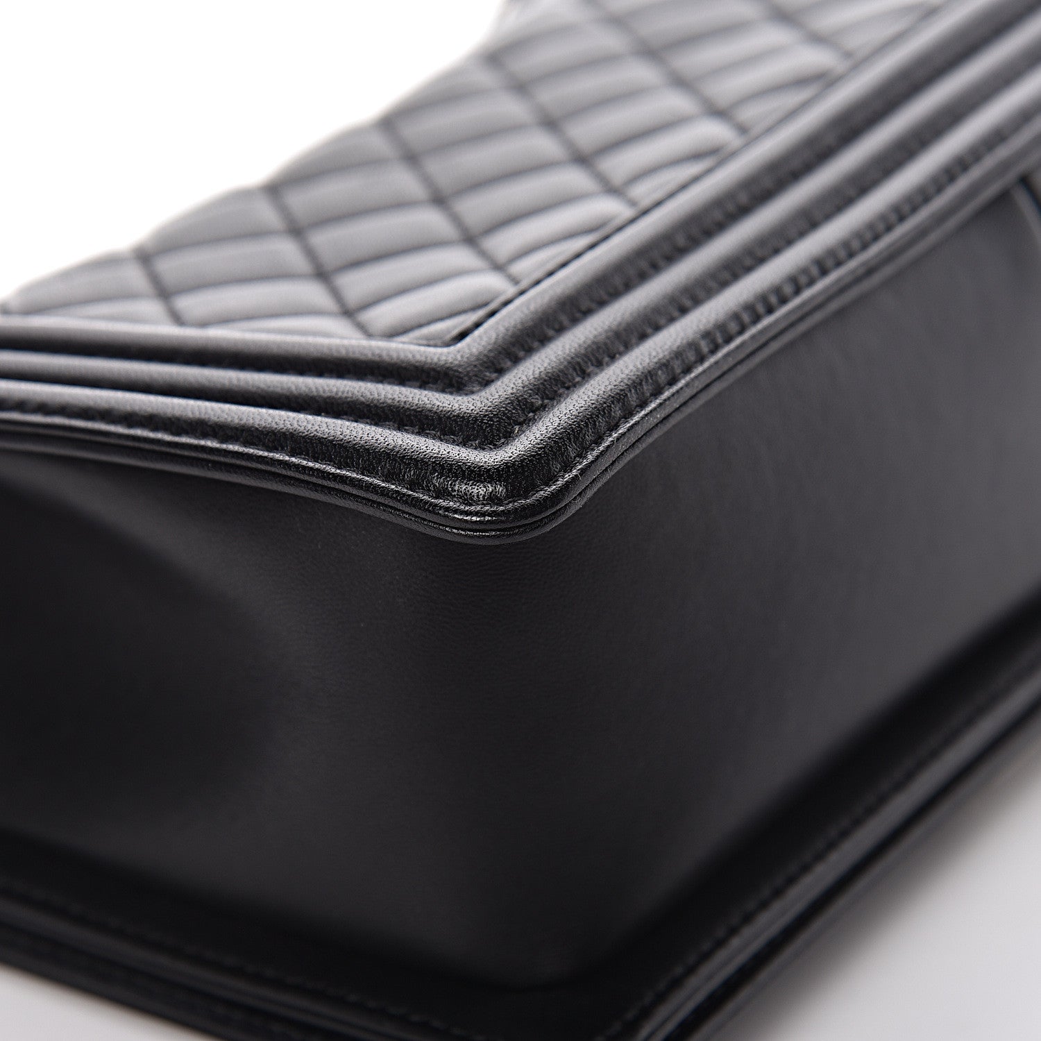 Chanel Lambskin Quilted Medium Boy Flap Black 14 of 16