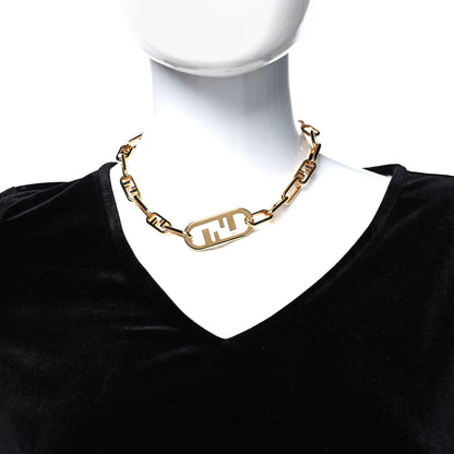 Fendi Metal O'Lock Choker Gold 2 of 5
