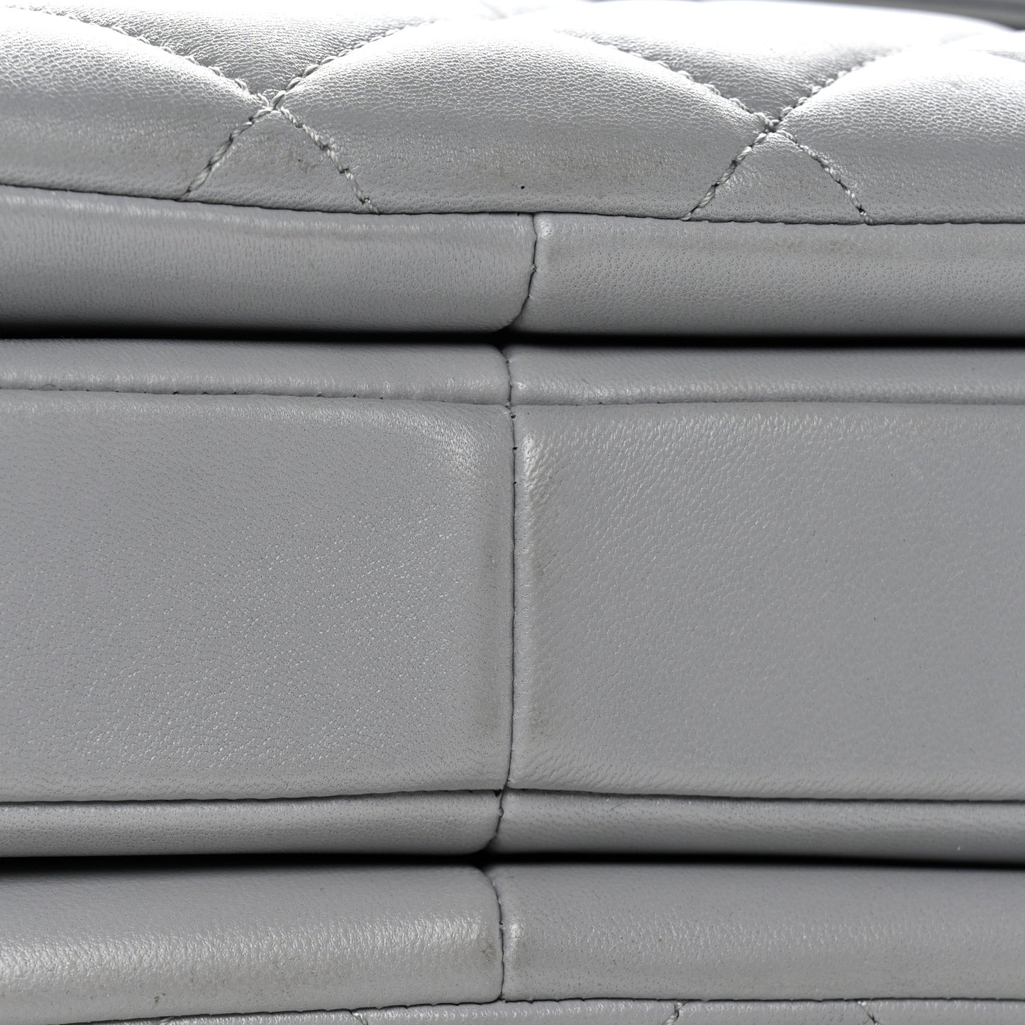 Lambskin Quilted Small Trendy CC Flap Dual Handle Bag Grey