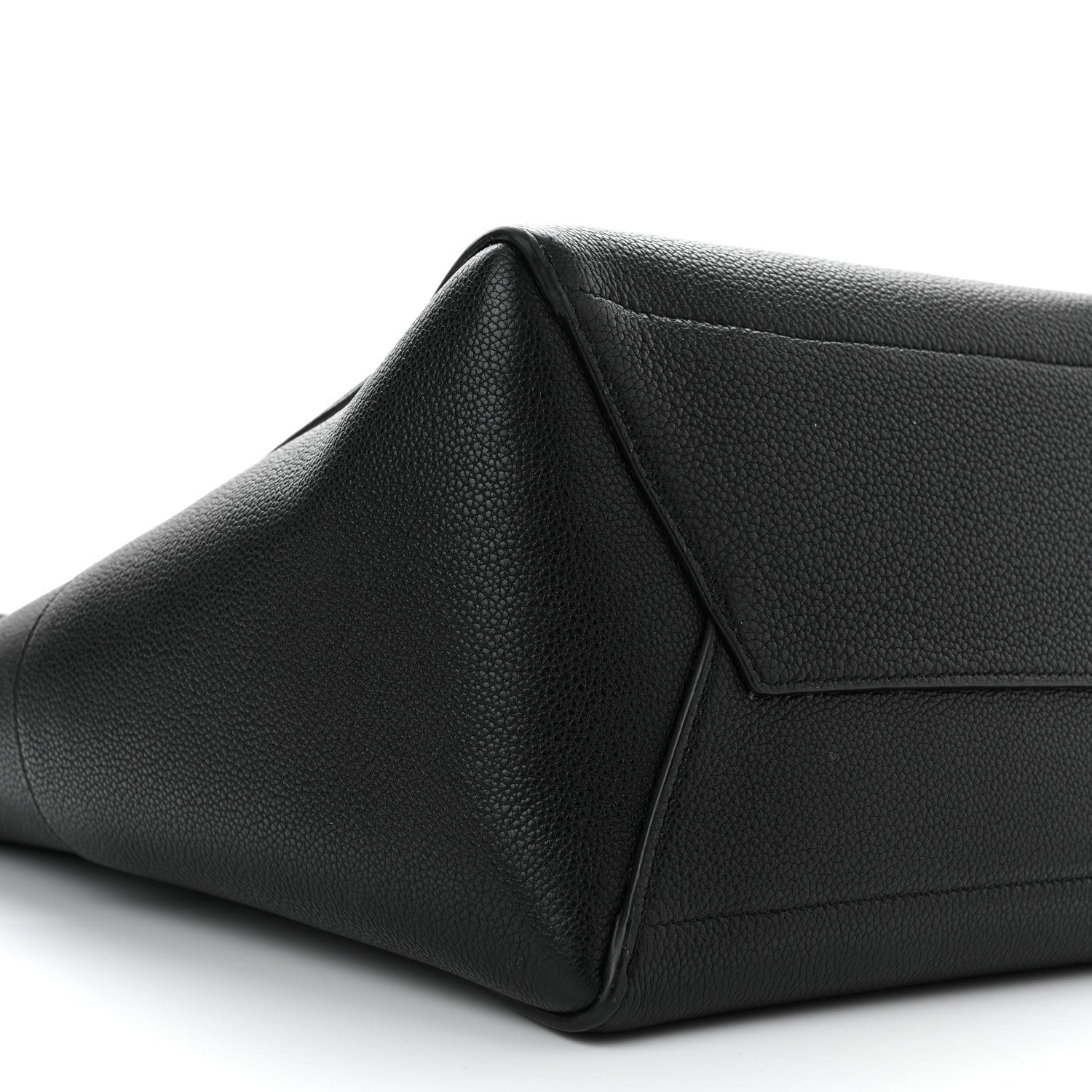 Celine Soft Grained Calfskin Sangle Bucket Bag Black 9 of 11