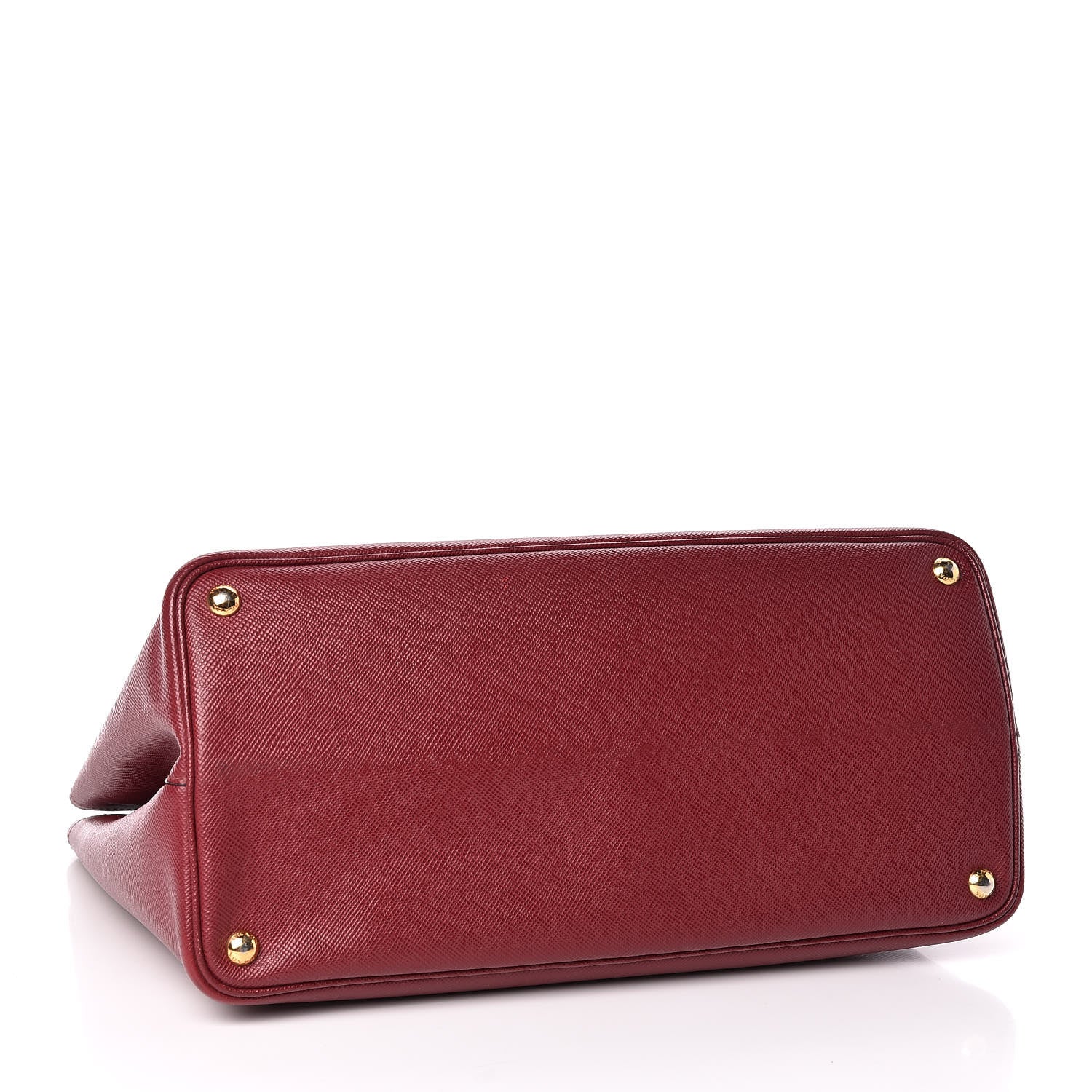 Prada Saffiano Cuir Large Double Bag Cherry 4 of 14