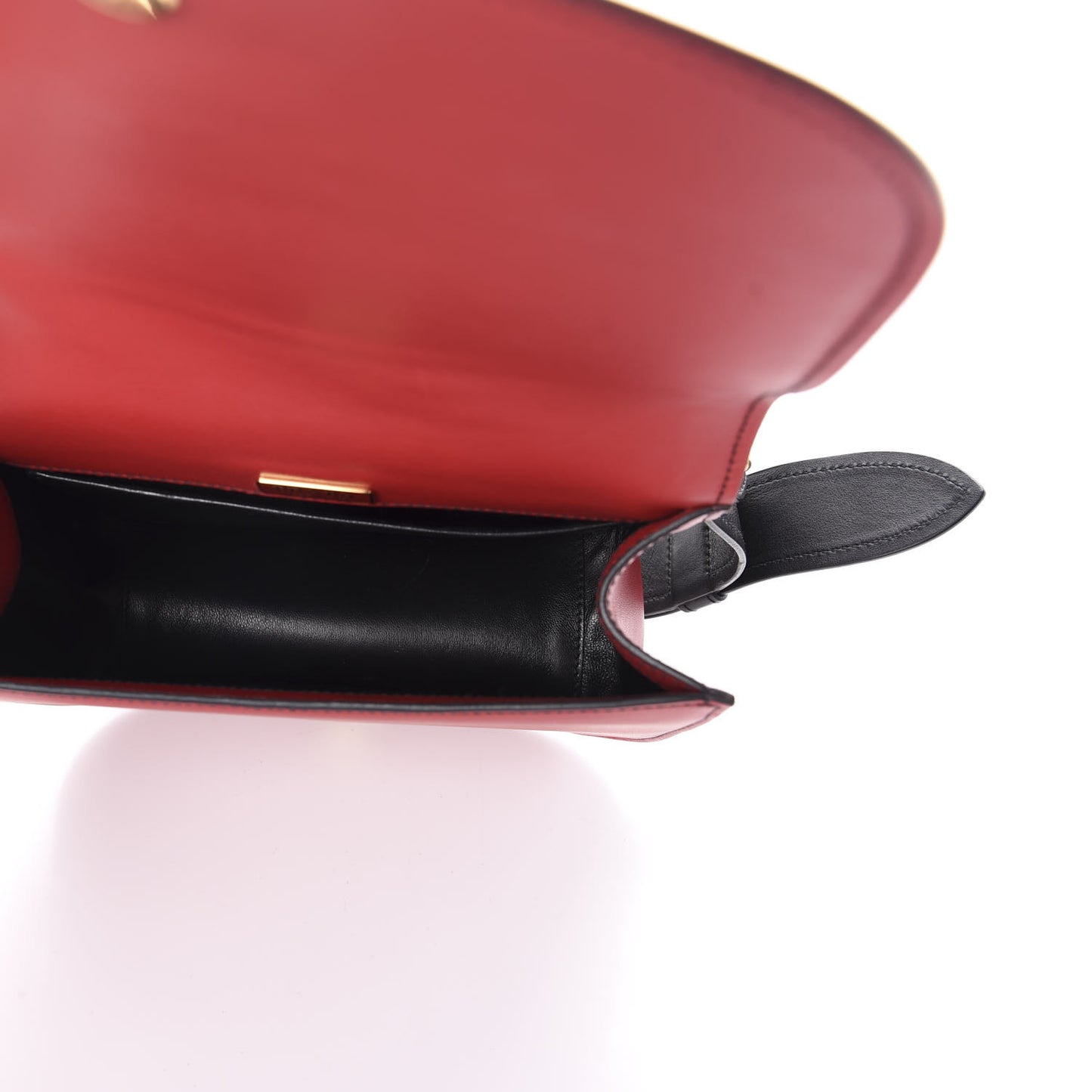City Calfskin Pionniere Saddle Bag Fuoco Black