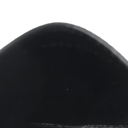 Saint Laurent Grain De Poudre Matelasse Chevron Monogram Credit Card Case Black 5 of 8