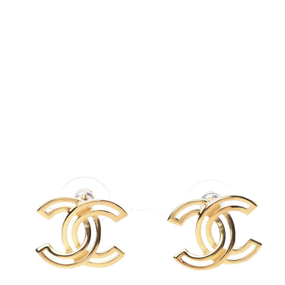 Chanel Metal Obazine CC Earrings Gold 1 of 5