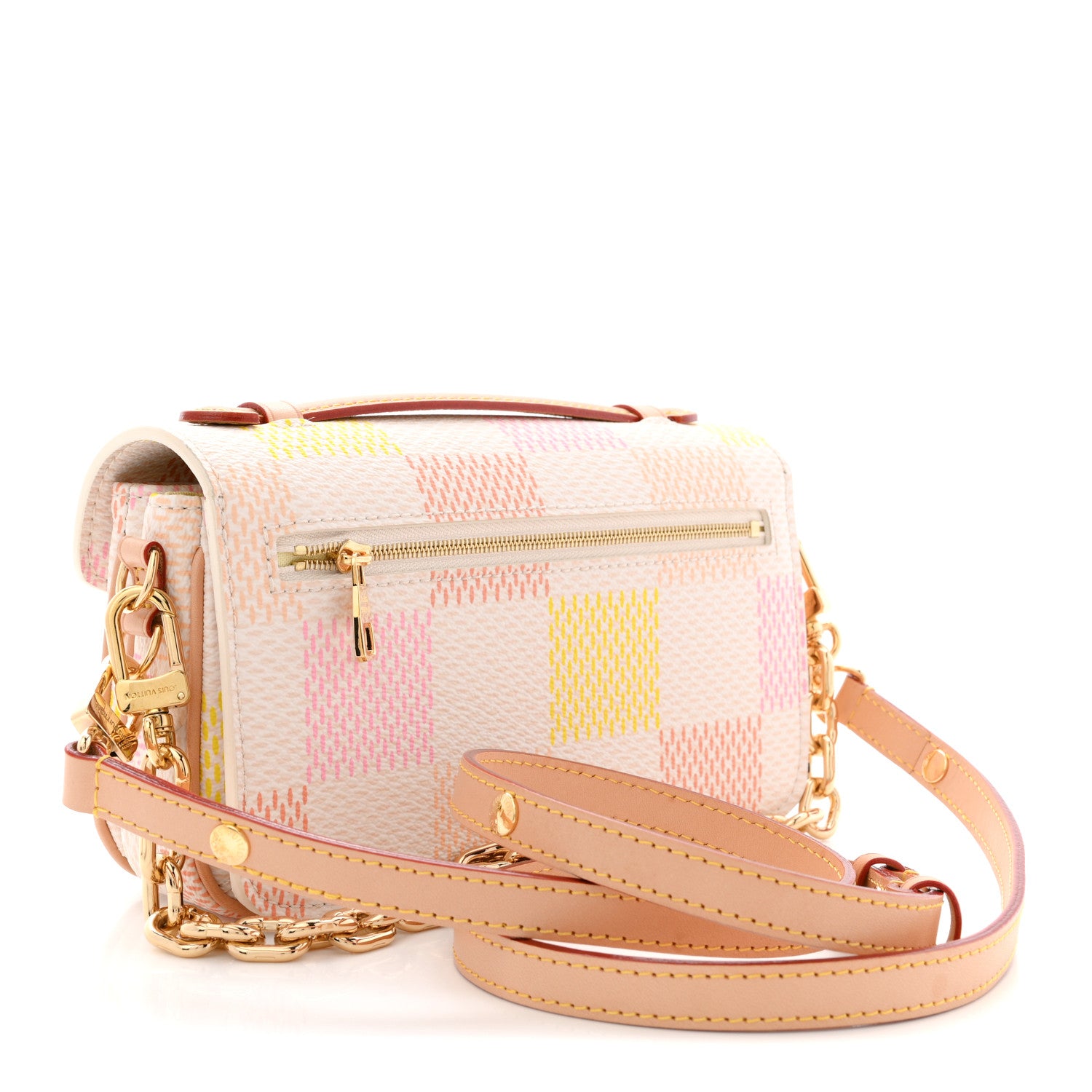 Louis Vuitton Damier Giant Pochette Metis East West Peach 3 of 10
