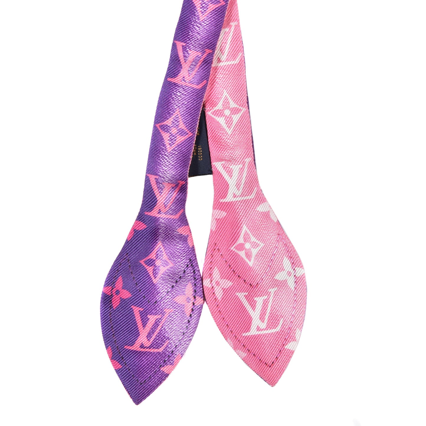 Silk Monogram Vuittamins Bandeau 3D Pink