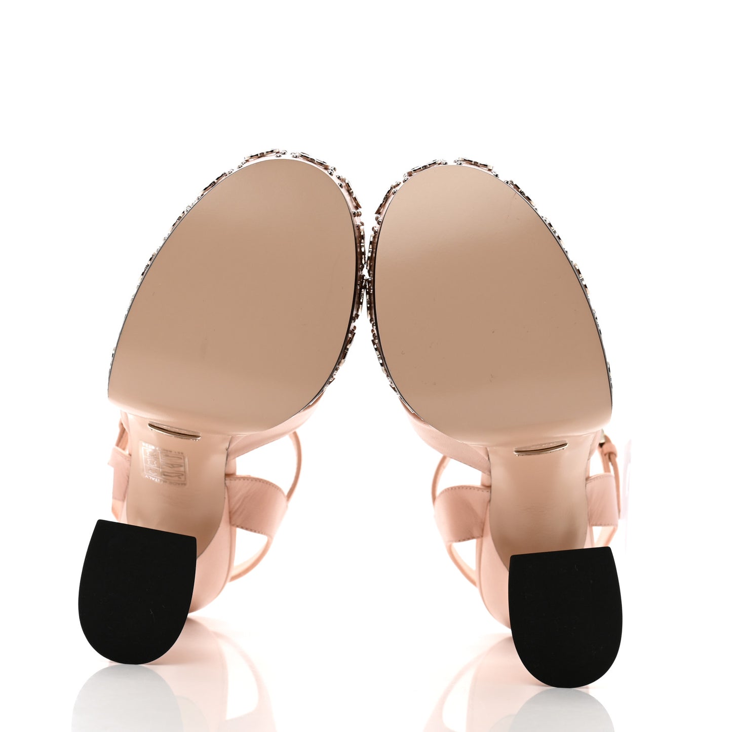 Malaga Kid Interlocking G Studs 155mm Platform Sandals 36.5 Perfect Pink