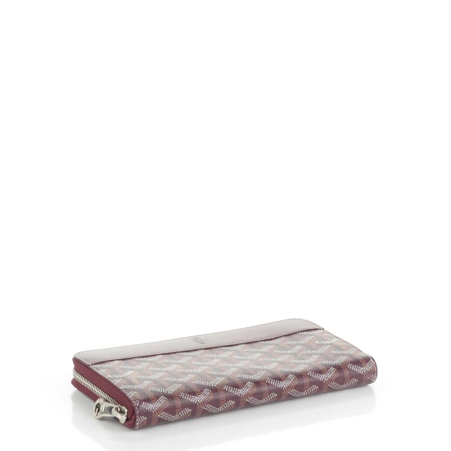 Goyard Goyardine Matignon Zip Around GM Wallet Burgundy 4 of 6