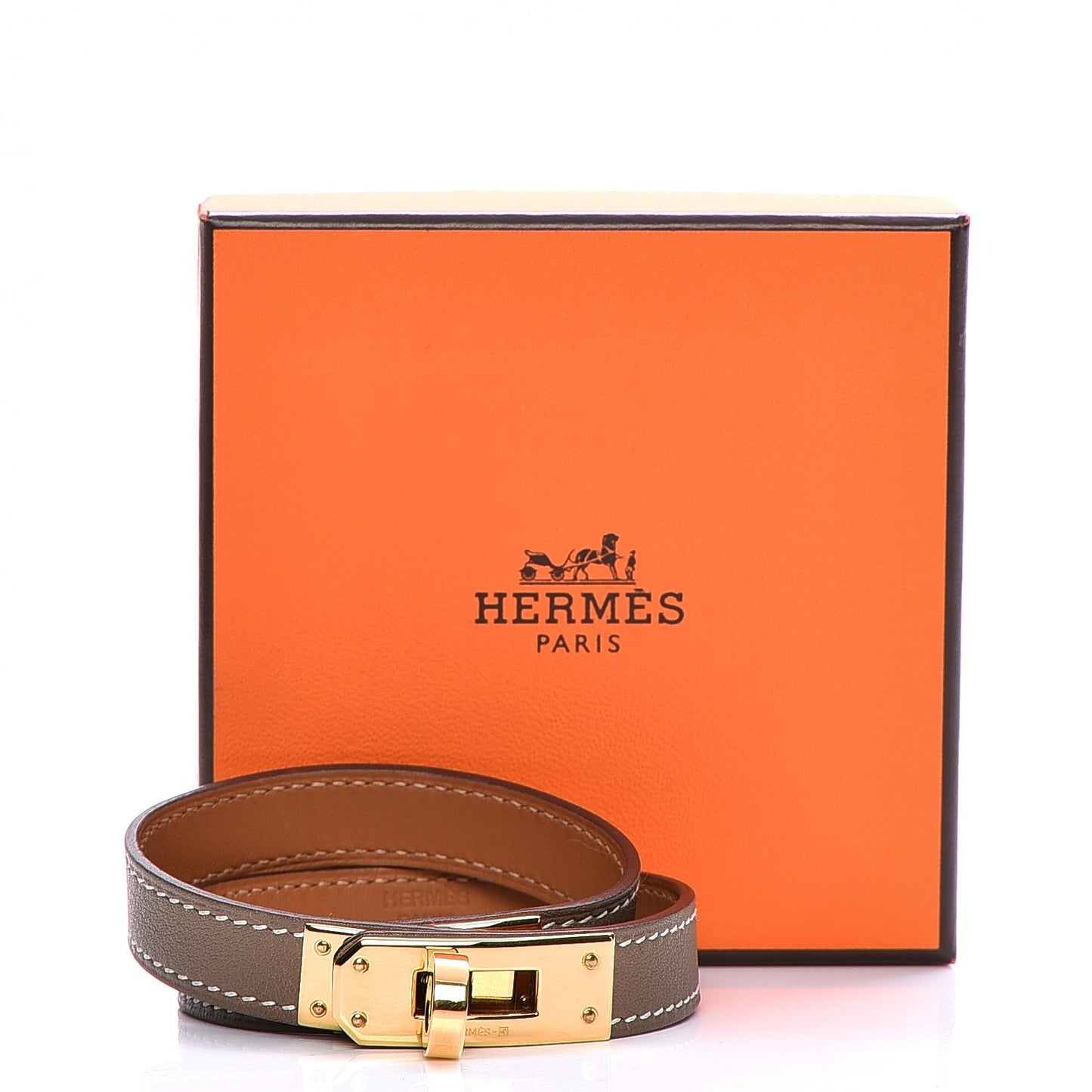 Swift Kelly Double Tour Bracelet S Etoupe