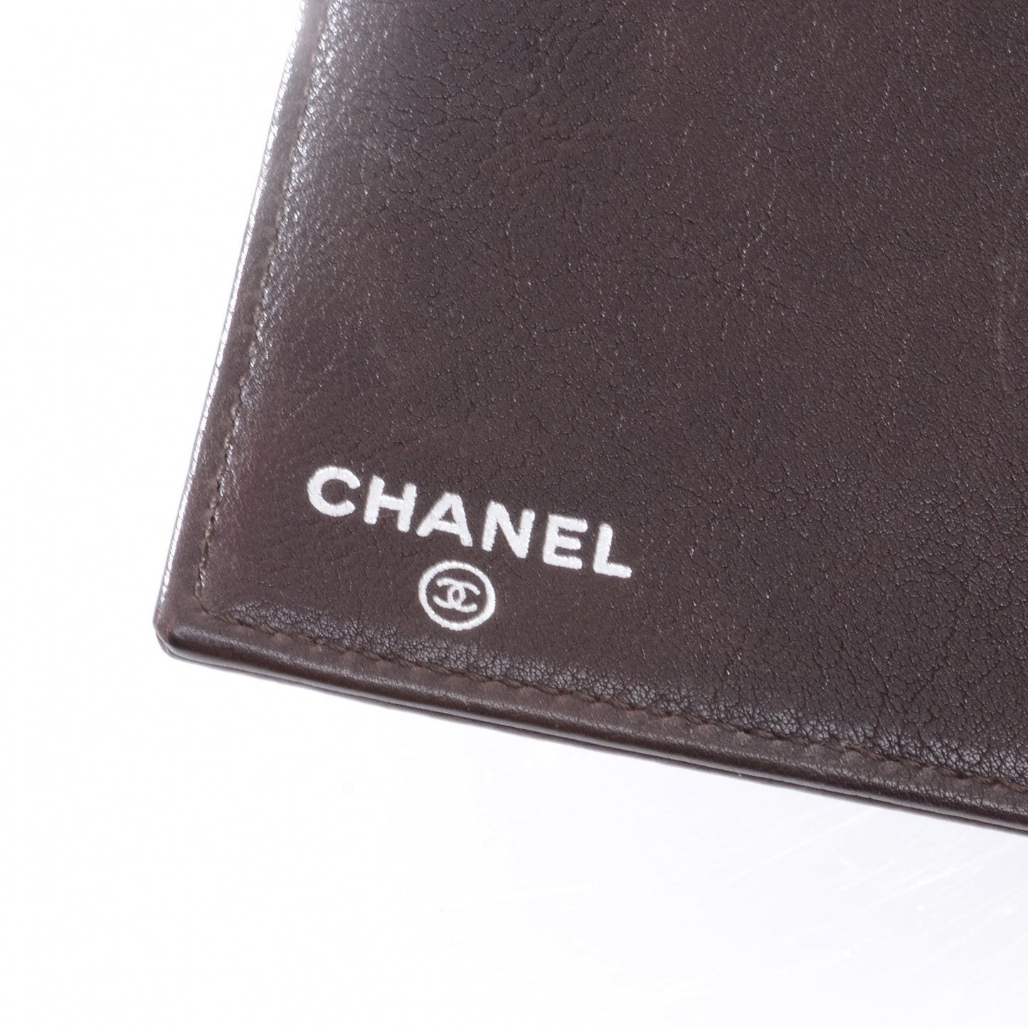 Calfskin Leather CC Wallet Brown
