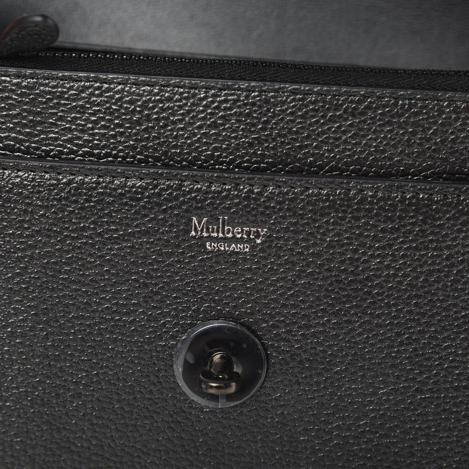 Mulberry Metallic Small Grain Calfskin Small Darley Gunmetal 6 of 10