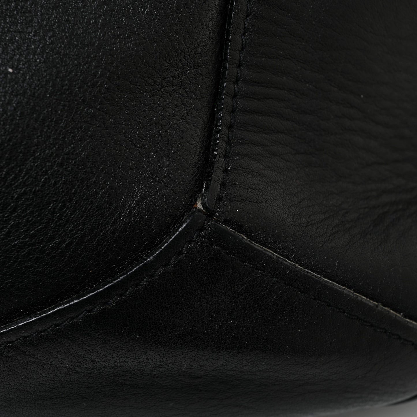 Soft Calf Pleated Two Pocket Hobo Black