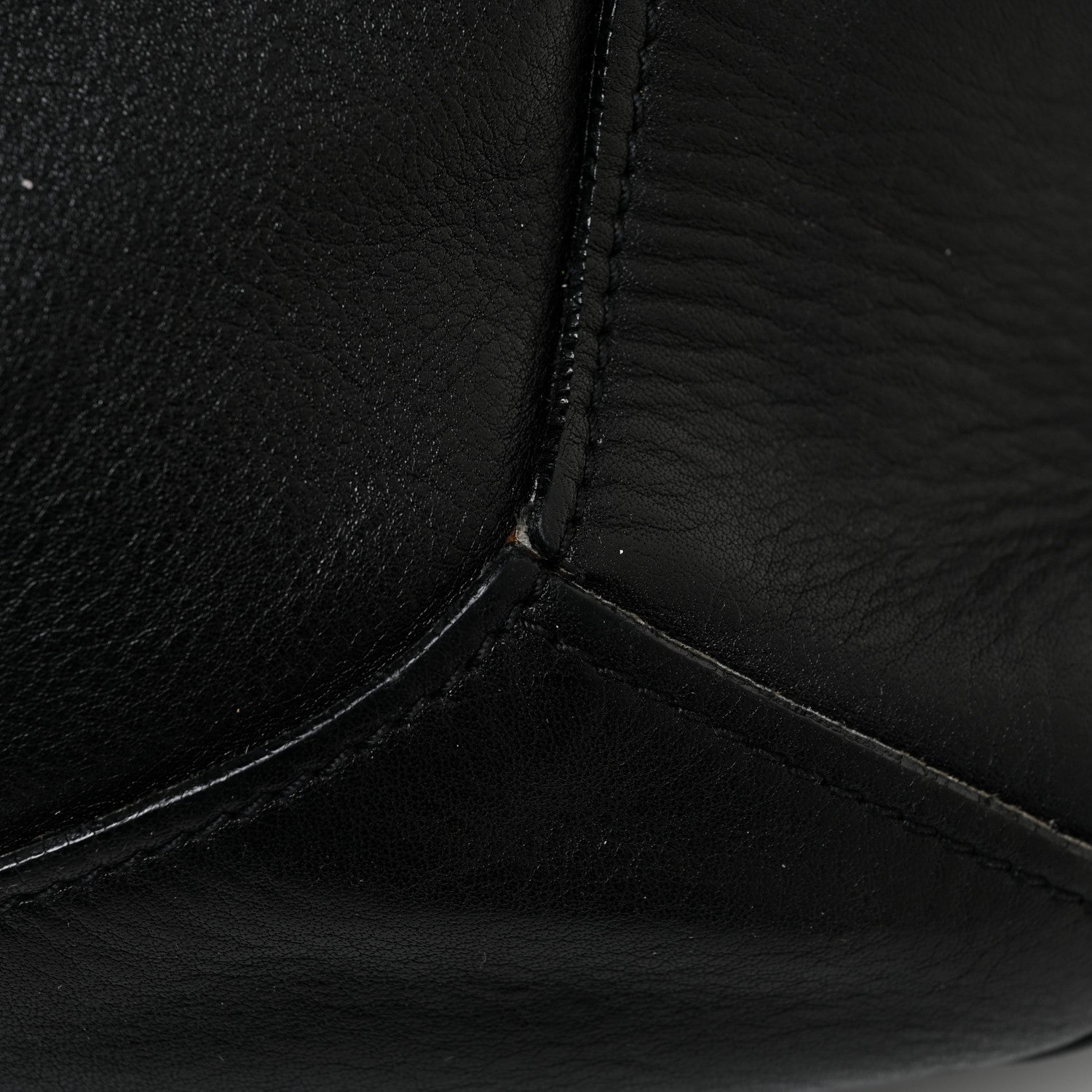 Prada Soft Calf Pleated Two Pocket Hobo Black 16 of 17