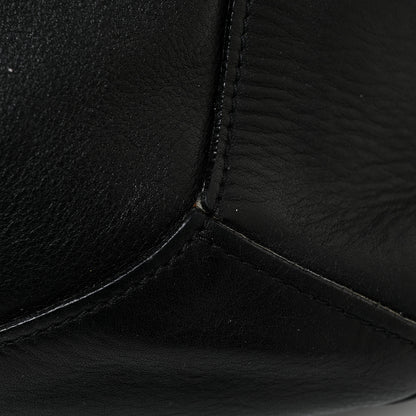 Prada Soft Calf Pleated Two Pocket Hobo Black 16 of 17