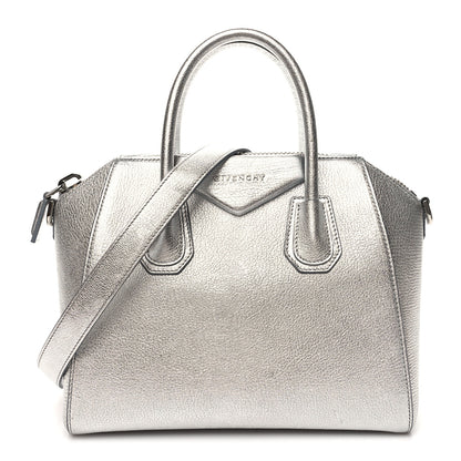 Givenchy Metallic Sugar Goatskin Small Antigona Silver 1 of 11