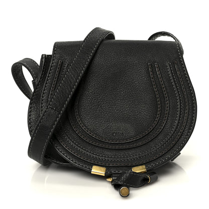 Chloe Calfskin Mini Marcie Round Crossbody Bag Black 1 of 10