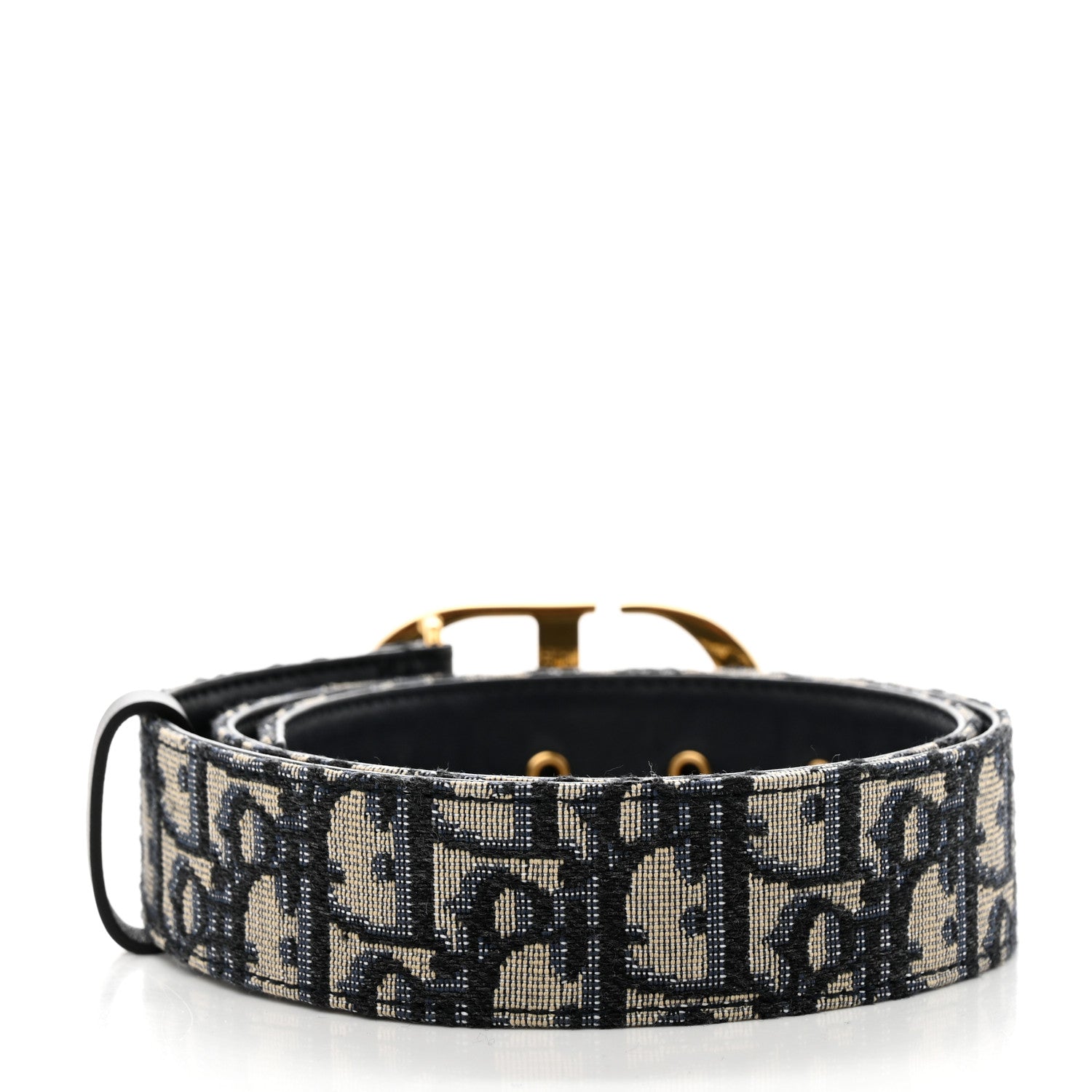 Christian Dior Oblique 30 Montaigne 35mm Belt 75 30 Blue 2 of 7