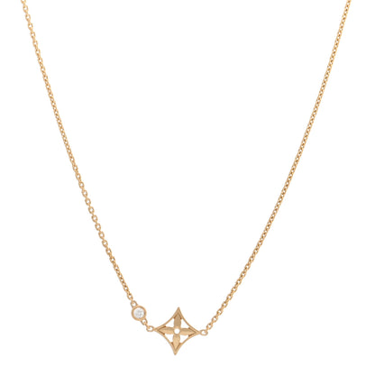 Louis Vuitton 18K Yellow Gold Diamond Idylle Blossom Pendant Necklace 1 of 4