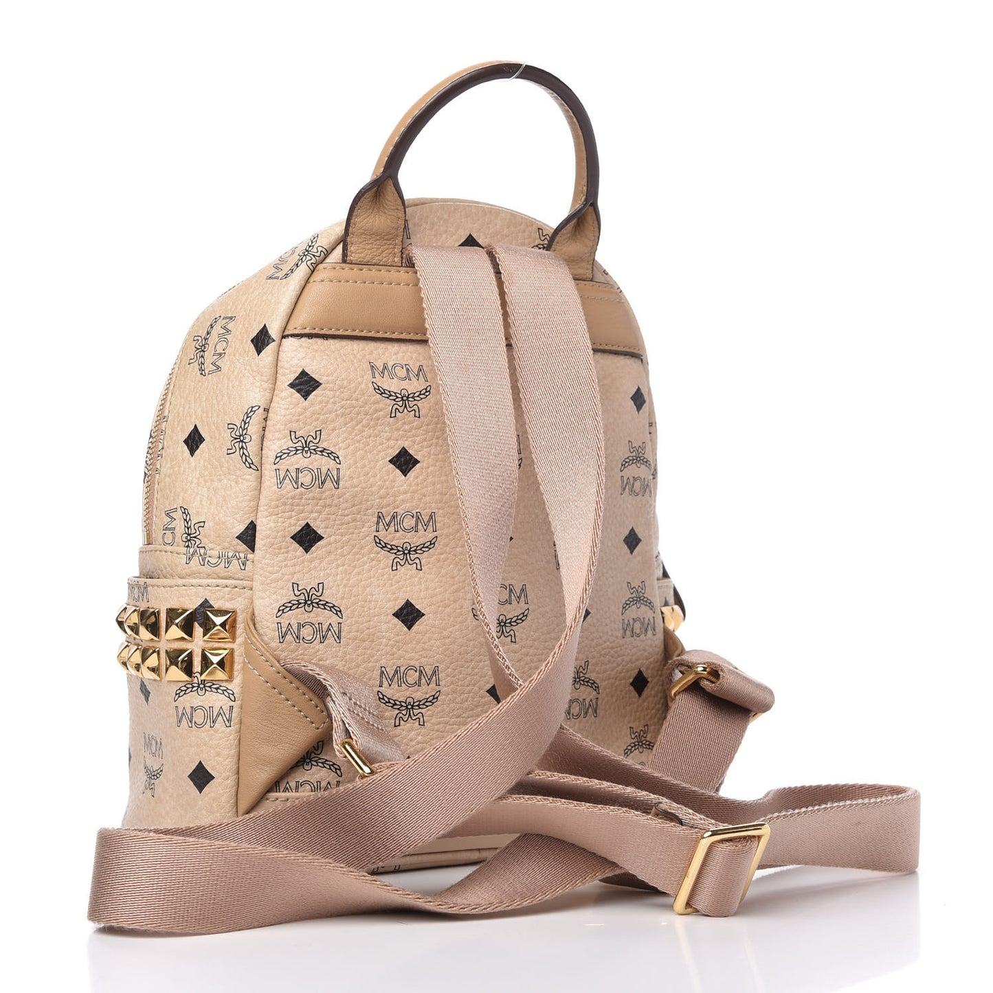 Visetos Side Stud Mini Stark Backpack Beige