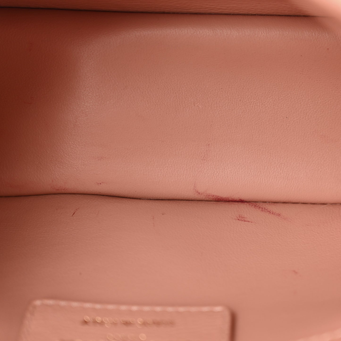 Grained Calfskin Cannage Small Caro Bag Rose De Vents
