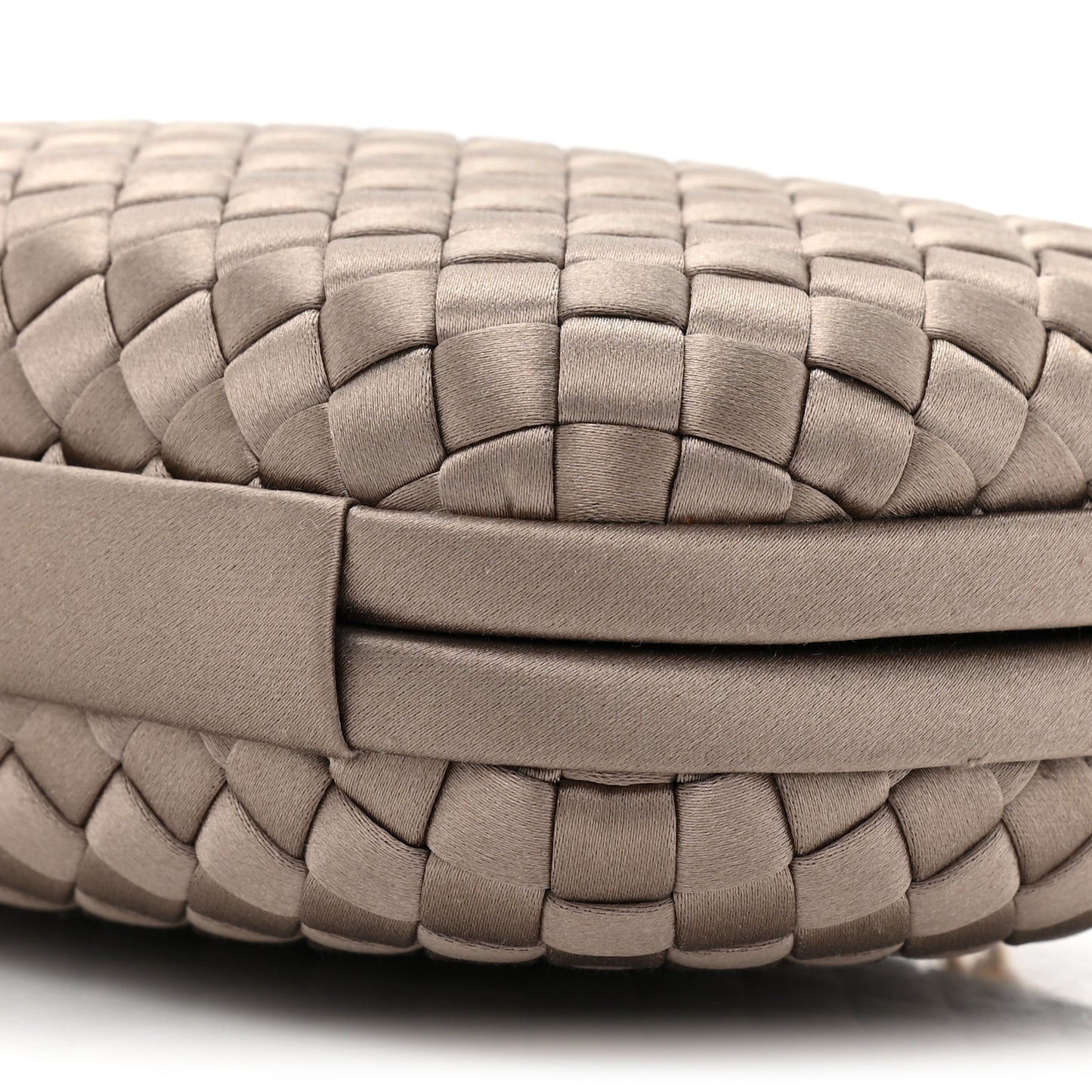 Satin Ayers Intrecciato Chain Knot Clutch